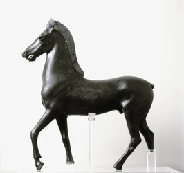 Statuetta in bronzo di un cavallo, fine II-I secolo a.C.
