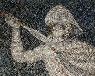 Alessandro Magno e Efestione durante la caccia al leone (dettaglio)