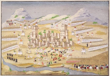 Battaglie intorno a Tebe, tavola 22 da Storia illustrata della guerra d