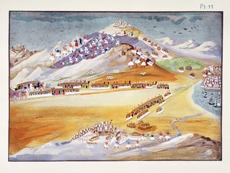 Battaglie del Monte Argos e Corinto, tavola 11 da Storia illustrata della guerra d