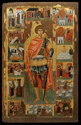 Icona di San Giorgio con scene della sua vita
