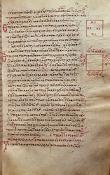 Pagina di testo con figure geometriche, da Elementi di Euclide (III secolo a.C.)