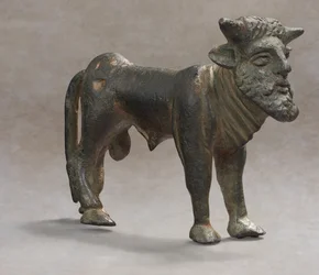 Acheloo greco in bronzo, 500-450 a.C. ca.