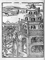 Arti liberali: Grammatica - in “Margarita Philosophica” di Gregor Reisch (1467-1525). Basilea