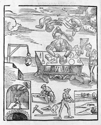 Arti liberali: La geometria - in "Margarita Philosophica" di Gregor Reisch (1467-1525). Basilea