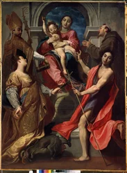 Vergine con bambino e i santi Francesco d