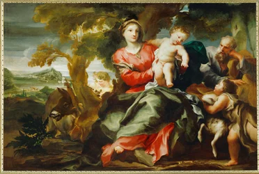 Il riposo della Sacra Famiglia al ritorno dall