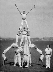 Esibizione del personale della palestra di Aldershot, Hampshire, 1895