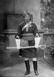 Tenente colonnello GLR Richardson, comandante dei 18th Bengal Lancers, 1896