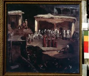 La cerimonia funebre in Daghestan