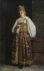 Donna di Kursk in abiti tradizionali russi, 1871