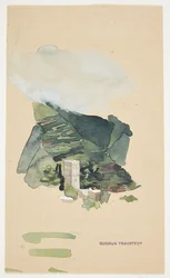 Paesaggio italiano con torre