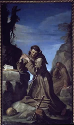 San Francesco adora la croce