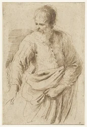 Vecchio in piedi