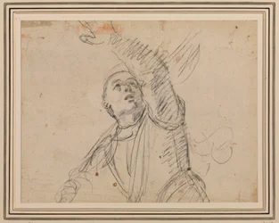 Guercino - Un soldato, dopo il soldato di An. Resurrezione dei Carracci, Maisons-Lafitte, RCIN 902599