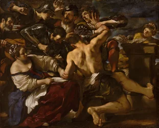 Sansone catturato dai Filistei, 1619