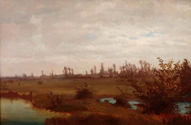 Paludi di novembre sul Sile, anni 1870