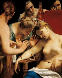 La morte di Cleopatra (particolare)