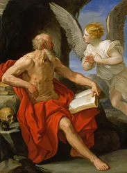 Angelo che appare a san Girolamo, circa 1640