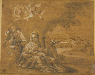 Riposo durante la fuga in Egitto