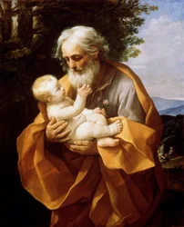 San Giuseppe con il Bambino Gesù, anni 1620.