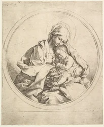 La Madonna col Bambino nel tondo