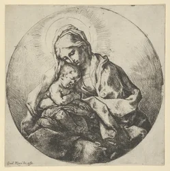 La Vergine che tiene il Cristo bambino con le dita della mano destra nascoste, ca 1600-1640