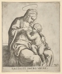 La Vergine che allatta il Bambino Gesù