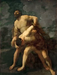 La lotta tra Eracle e Acheloo