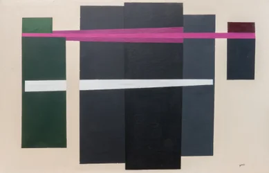 Esecuzione suprematista di Massimiliano, 2017 (olio su tela)
