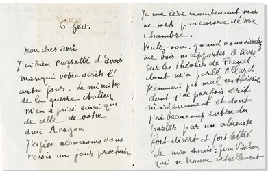 Lettera a Andre Breton, 1918