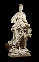 Ritratto di Maria Leszczyńska, Regina di Francia (1703-1768) Scultura in marmo di Guillaume Coustou (1677-1746) intorno al 1725 Parigi, Museo del Louvre