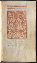 Libro delle Ore stampato (Uso di Roma): fol. 1r, Marchio del tipografo