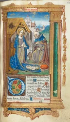 Libro delle Ore stampato (Uso di Roma): La Natività