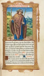 Libro delle Ore stampato Uso di Roma: fol. 100r, San Giacomo il Maggiore