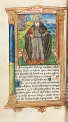 Libro delle Ore stampato Uso di Roma: fol. 104v, Sant