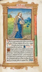 Libro delle Ore stampato Uso di Roma: fol. 109r, Maria Maddalena, 1510