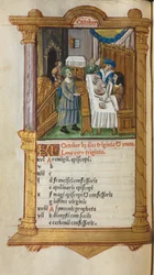 Libro delle Ore stampato Uso di Roma: fol. 11v, pagina del calendario di ottobre, 1510