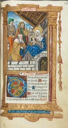 Libro delle Ore Stampato Uso di Roma: fol. 38r, Adorazione dei Magi