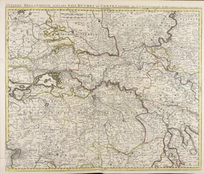 Gueldre hollandoise avec les pais, duchez et comtez voisins / par le sr. Sanson geografo del re
