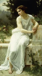 Ragazza di Pompei in un Giardino