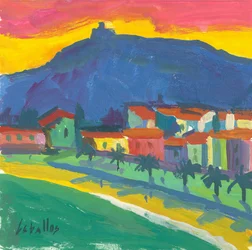 Collioure, 2012 (gouache su carta)
