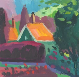 Casa in Olanda, 2010 (gouache su carta)