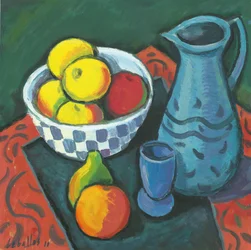 Natura morta con mele, 2010 (gouache su carta)