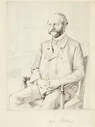 Direttore C. A. Zitting, studio di ritratto