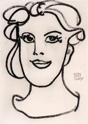 ritratto di donna minimalista