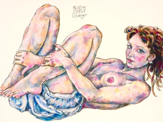 Nudo sdraiato, Attesa