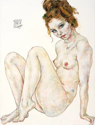 Nudo seduto, Vicino e lontano