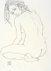 Nudo femminile, timida