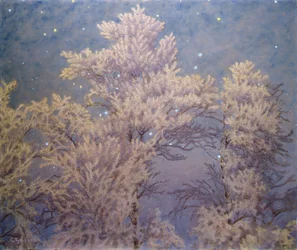 Brina e stelle (olio su tavola)